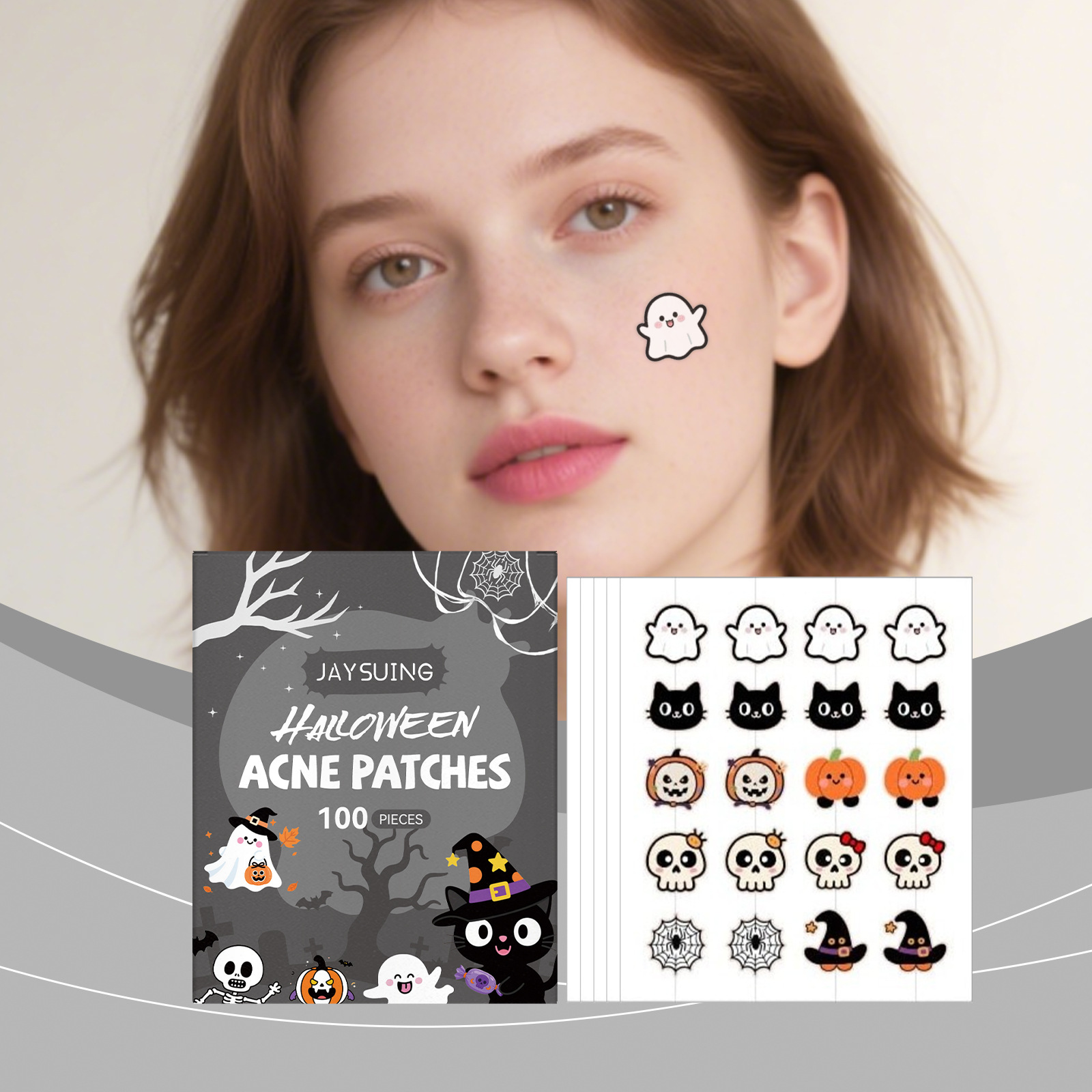 Tea Tree Spot Treatment - Halloween Acne Patches,100pcs Invisible Pimple Patches