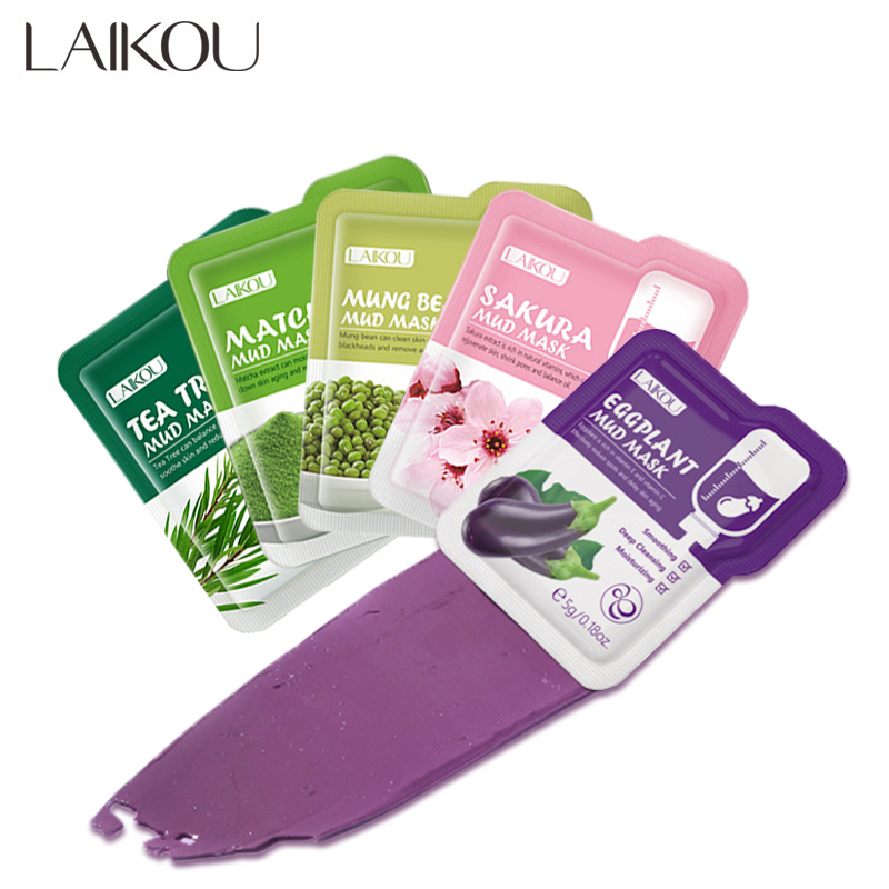 Tea Tree Spot Treatment - LAIKOU 5pcs Mud Mask Clay Mask