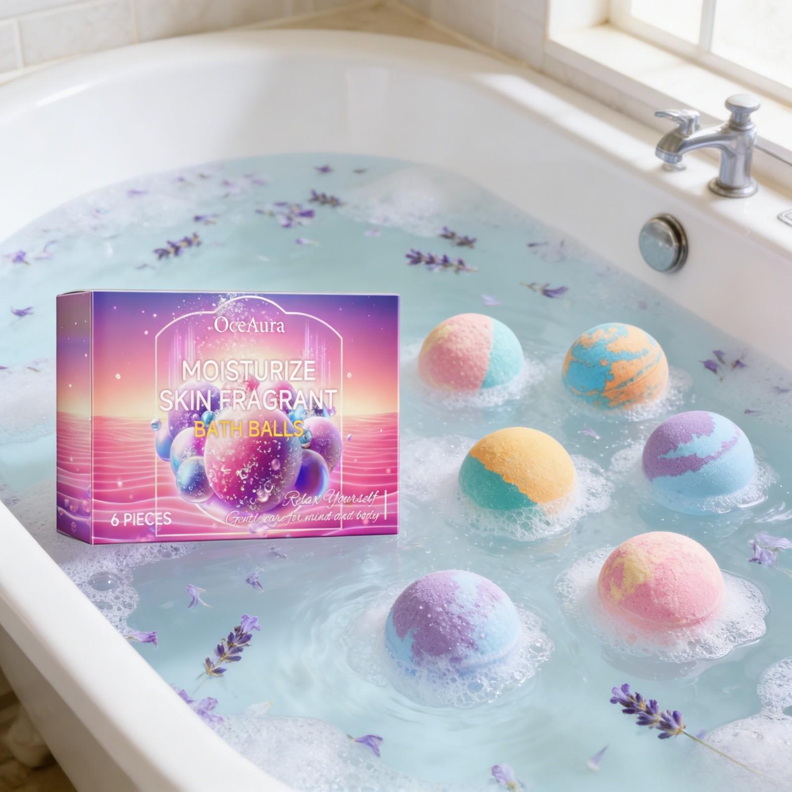 Skincare Natur E - OceAura Bath Bubble Balls Soft Smooth