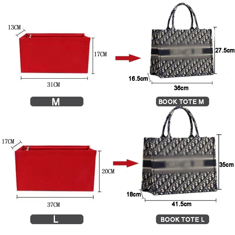 Felt Cloth Insert Bag Fits BOO - Skincare Dior review and price