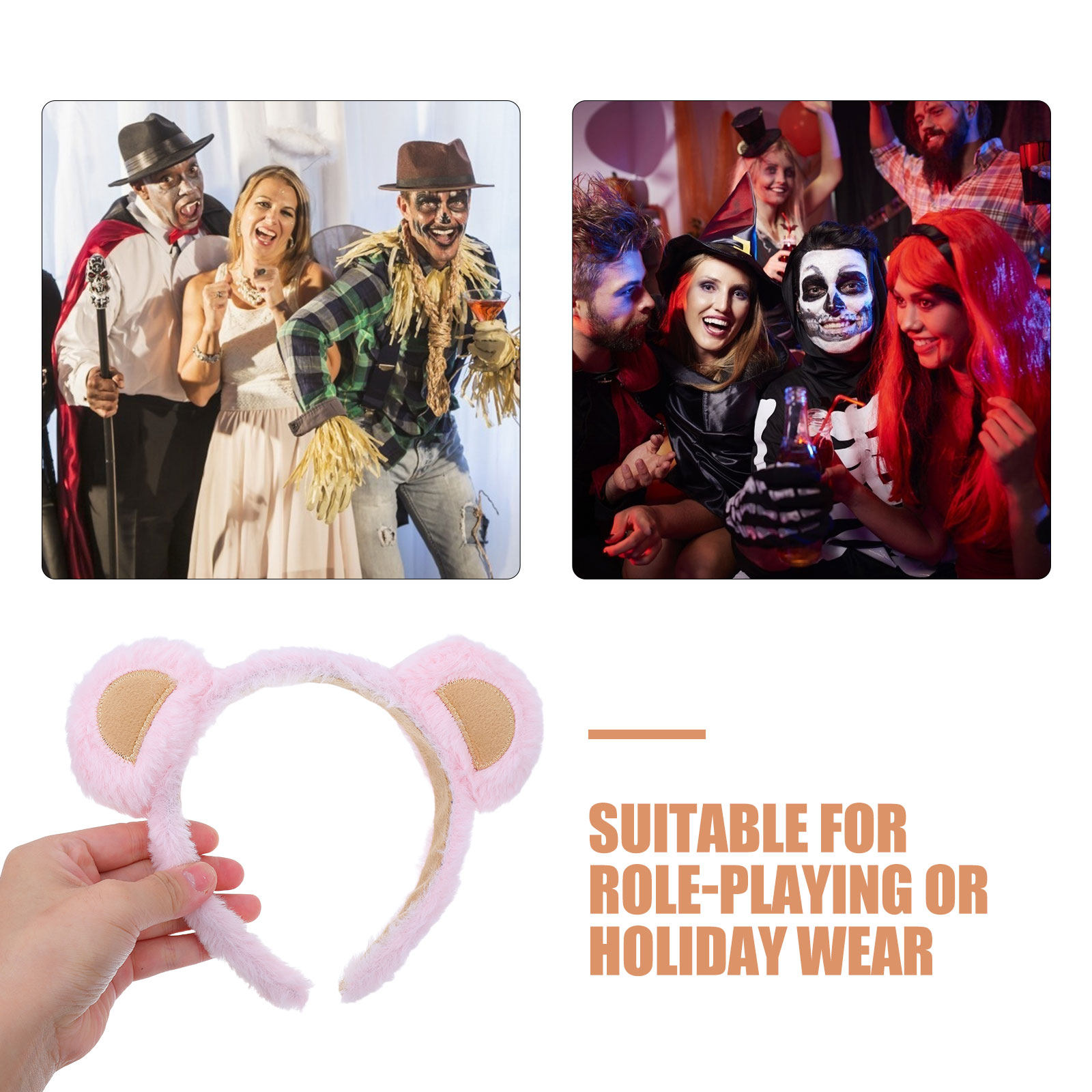 2Pcs Bear Ears Headband Animal - Skincare Animate review and price
