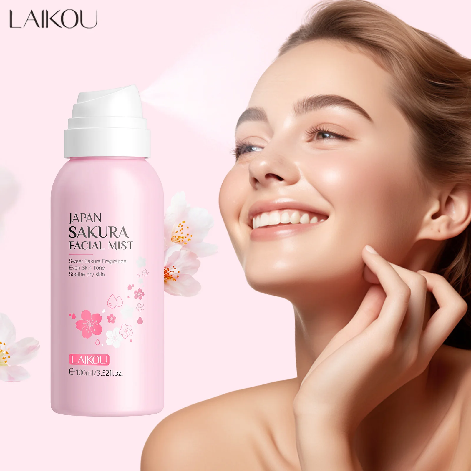 LAIKOU Sakura Facial Mist Brig - Skincare Niacinamide review and price