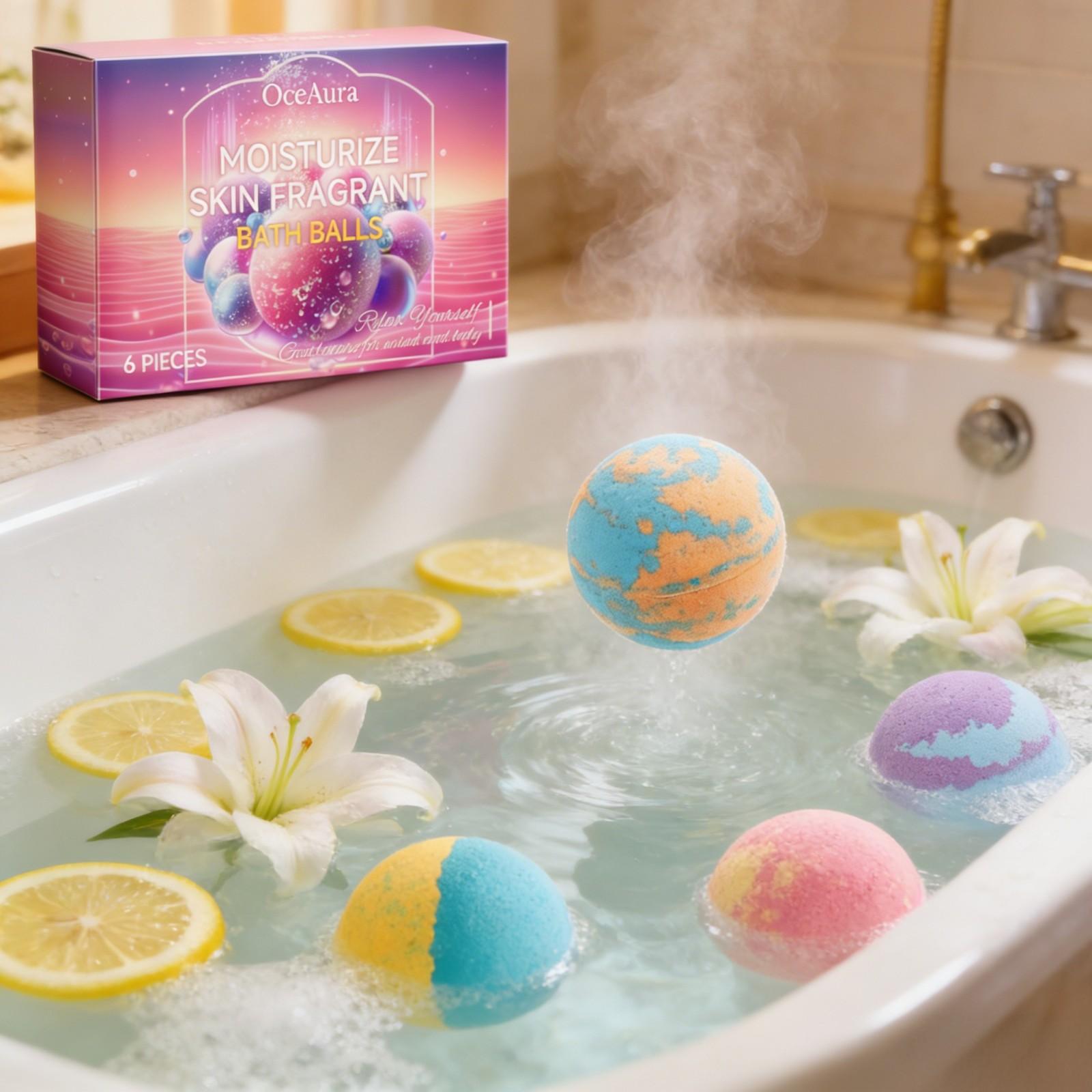 OceAura Bath Bubble Balls Soft - Skincare Natur E review and price
