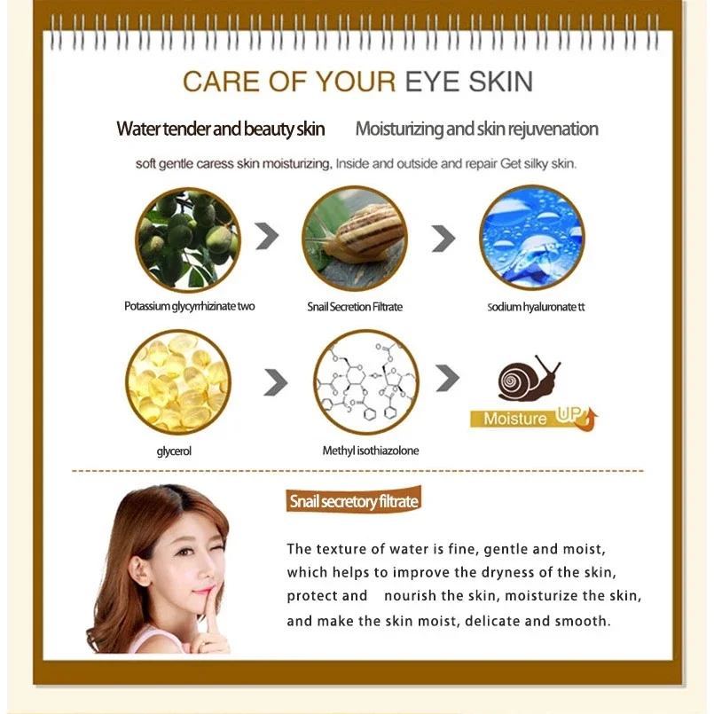 Skincare Set Snail Collagen Cr - Caffeine Eye Serum review and price