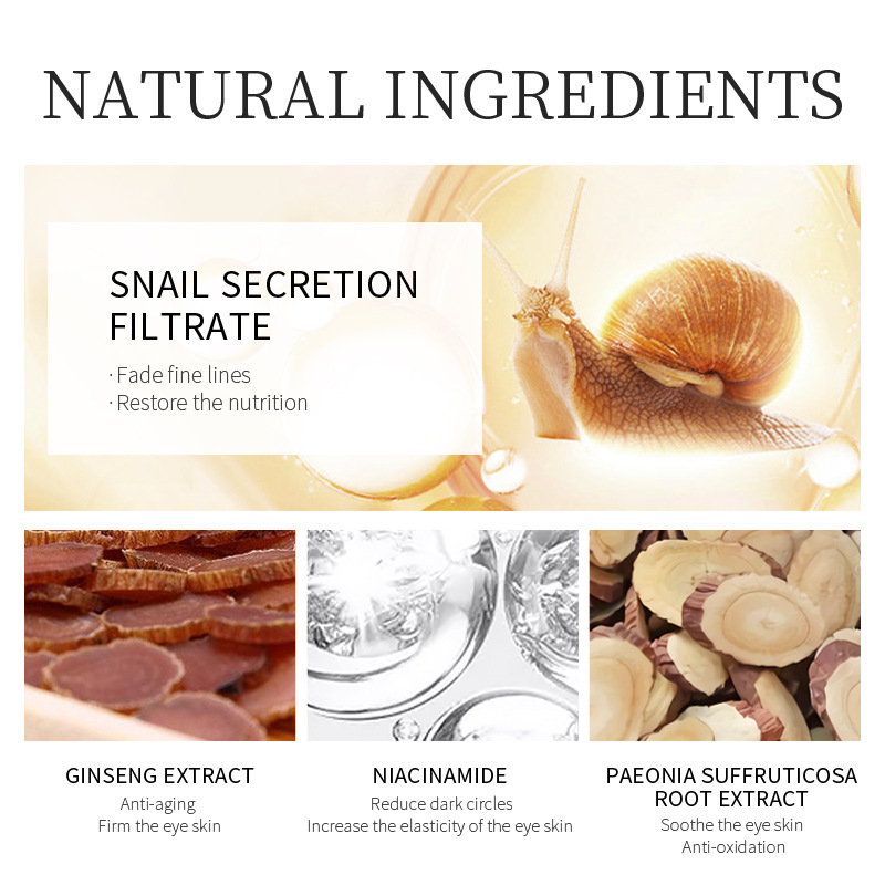 30g Ginseng Snail Eye Cream Pe - Caffeine Eye Serum review and price