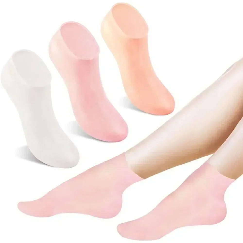 1Pair Silicone Socks Foot Spa  - Aha Bha Exfoliant review and price