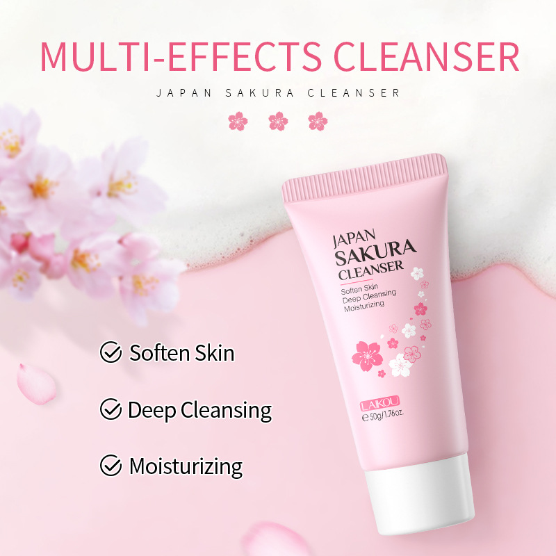 Sakura Facial Cleaner Korean F - Aha Bha Exfoliant review and price