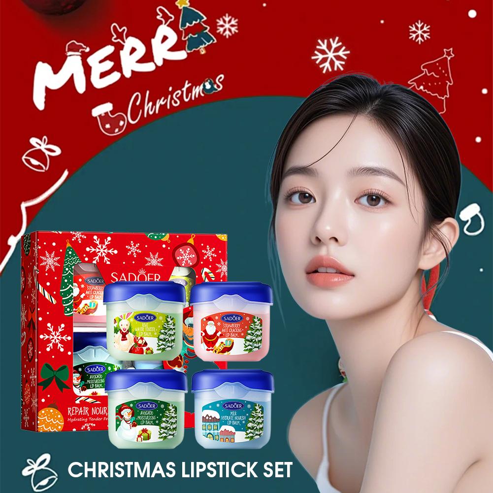 3/4/5/6/10Pcs/set Xmas Lip Bal - Skincare Xmas Sets review and price